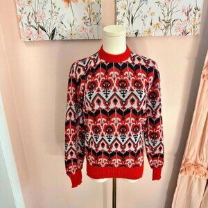 Vintage Pilgrim Sportswear Geometric Knit Sweater (Made for Sears, 60s–70s)